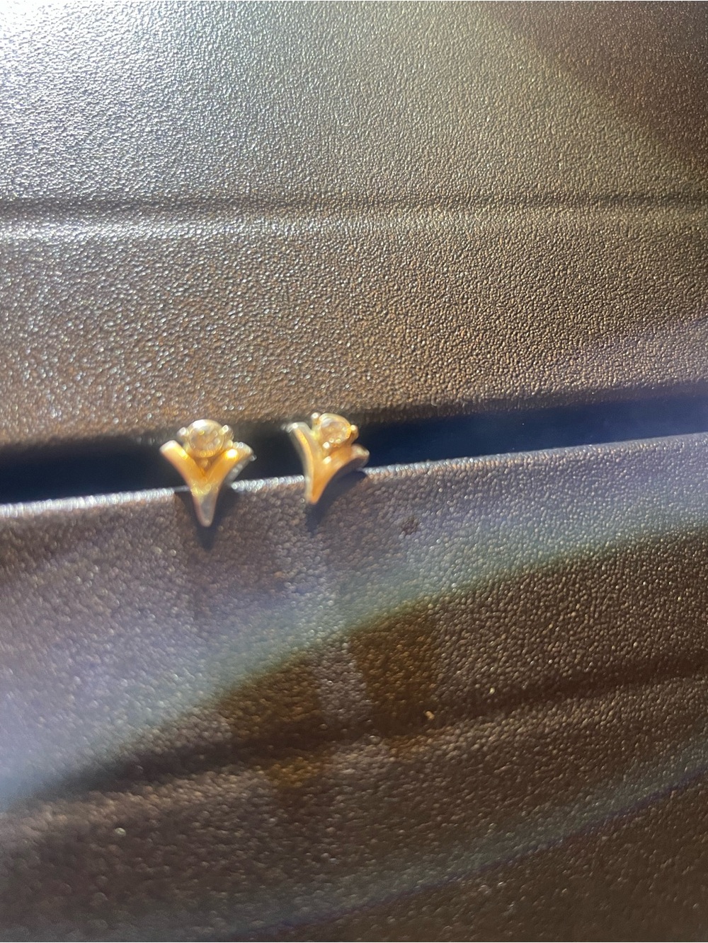 Delicate Gold-Tone Floral Stud Earrings